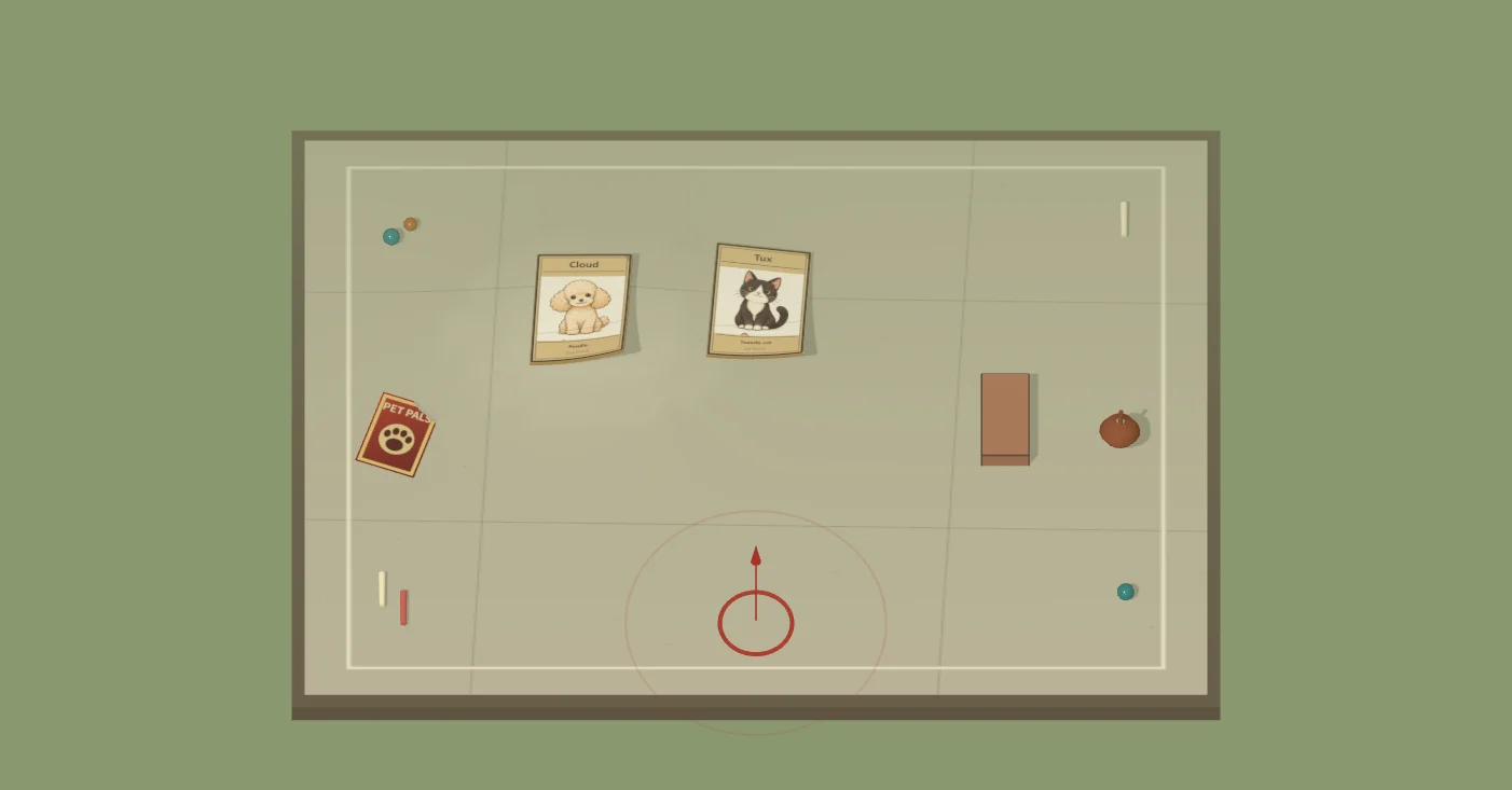 Pet Card Flip game scene